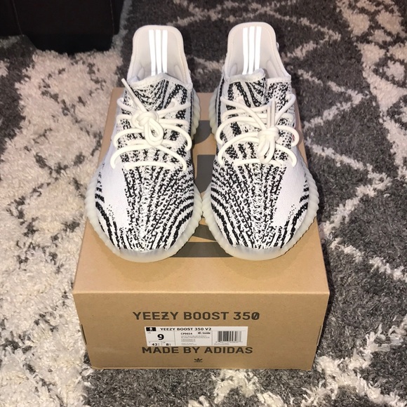 [NEW] Yeezy 350 V2 “Zebra” Size 9 - Picture 3 of 9